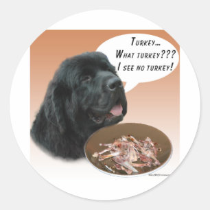 Newfoundland (blk) Turkije Ronde Sticker
