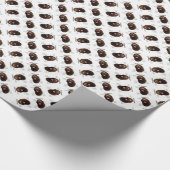 Newfoundland (Bruin) Geschiedenis Ontwerp Cadeaupapier (Hoek)