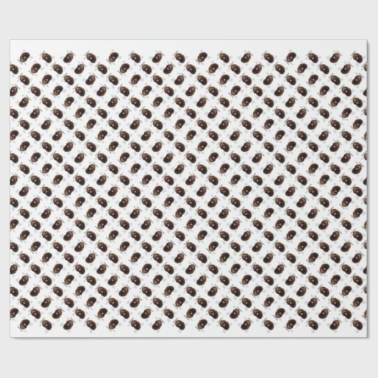 Newfoundland (Bruin) Geschiedenis Ontwerp Cadeaupapier (Vlak)