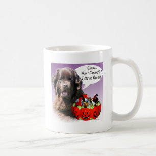 Newfoundland (bruin) Halloween Snoep Koffiemok