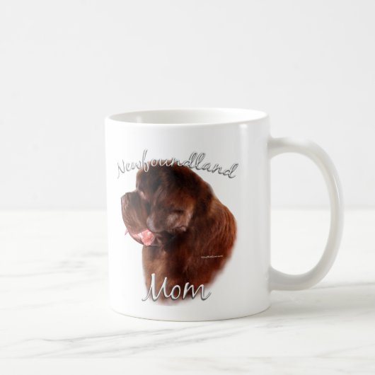Newfoundland (bruin) mam 2 koffiemok (Rechts)