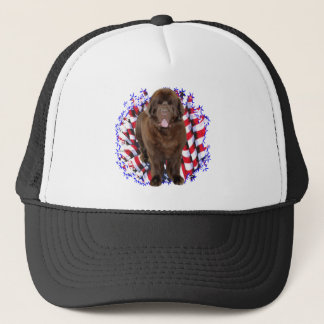 Newfoundland (bruin) Patriot Trucker Pet