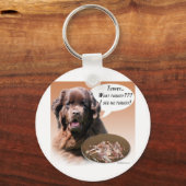 Newfoundland (bruin) Turkije Sleutelhanger (Voorkant)