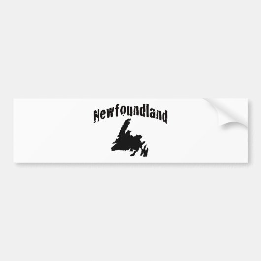Newfoundland Bumpersticker (Voorkant)