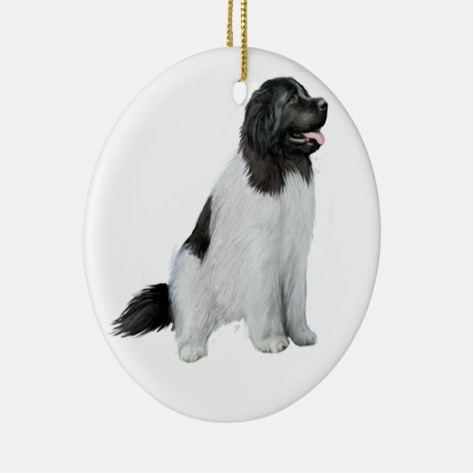 Newfoundland (C) - Landseer #1 Keramisch Ornament (Rechts)