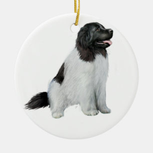 Newfoundland (C) - Landseer #1 Keramisch Ornament