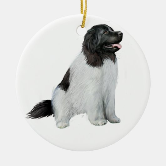 Newfoundland (C) - Landseer #1 Keramisch Ornament (Voorkant)