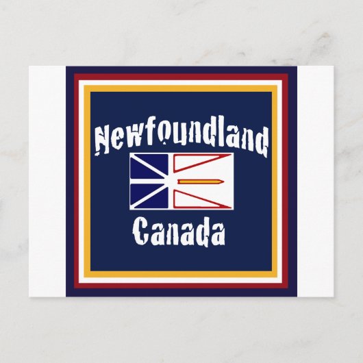Newfoundland Canada Briefkaart (Voorkant)