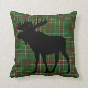 Newfoundland Canada Custom Tartan Moose rustic Kussen