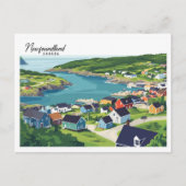 Newfoundland Canada illustratie reizen Briefkaart (Voorkant)