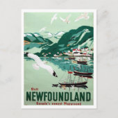 Newfoundland, Canada, Retro Travel Briefkaart (Voorkant)