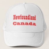 Newfoundland Canada vrachtwagenhoeden Trucker Pet (Voorkant)