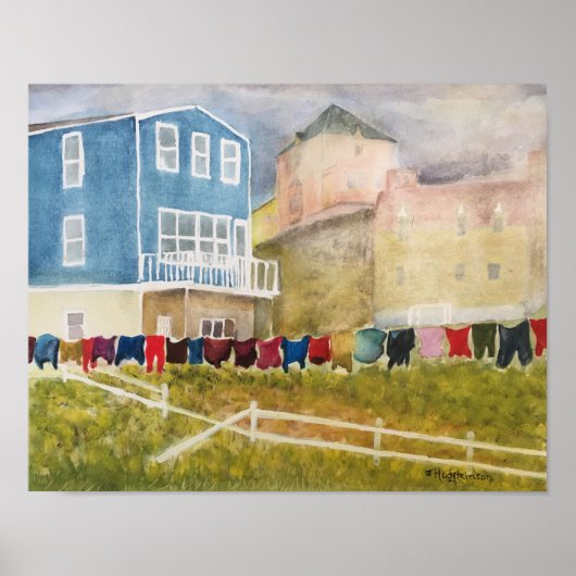 NEWFOUNDLAND CANADA - WATERVERF POSTER (Voorkant)