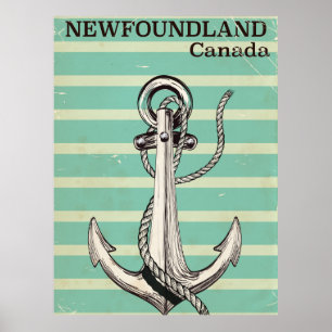 Newfoundland Canadese  nautische nautische Poster