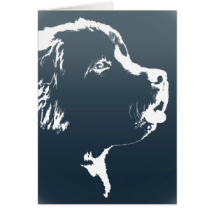 Newfoundland Card Custom Newfoundland Dog Card