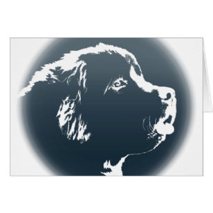 Newfoundland Card Custom Newfoundland Dog Card