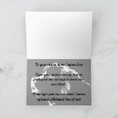 Newfoundland Card Custom Newfoundland Dog Card Kaart (Binnen)