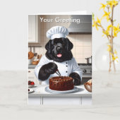 Newfoundland Chef Icing Cake Kaart (Gele Bloem)