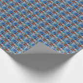 Newfoundland Christmas Lighthouse Holiday Cadeaupapier (Hoek)