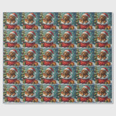 Newfoundland Christmas Santa Bag Adventure Cadeaupapier (Vlak)