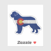 Newfoundland Colorado Flag Silhouette Sticker (Vel)