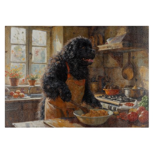 Newfoundland Cooking in Kitchen Snijplank (Voorkant)