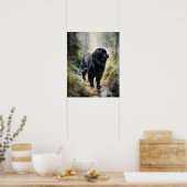 Newfoundland Dog Art Print Poster (Keuken)