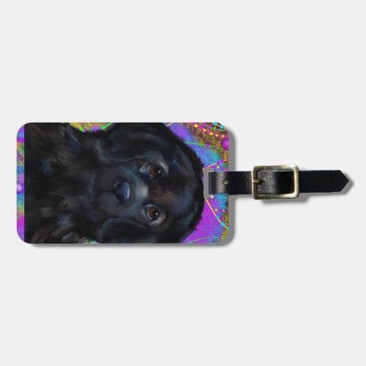 Newfoundland Dog Bagagelabel (Voorkant horizontaal)