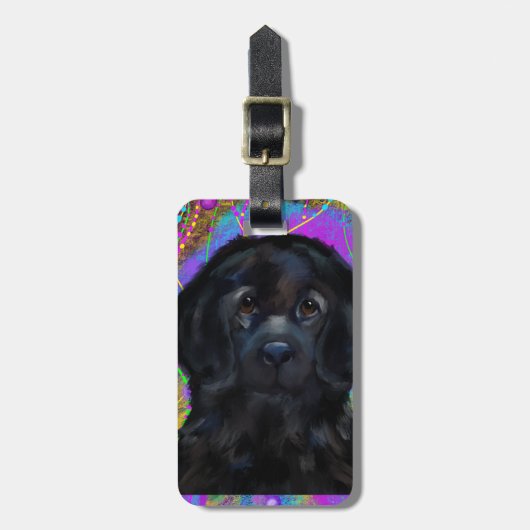 Newfoundland Dog Bagagelabel (Voorkant verticaal)