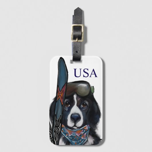 NEWFOUNDLAND DOG  BAGAGELABEL (Voorkant (verticaal))