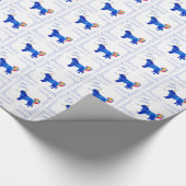 Newfoundland Dog Birthday Cadeaupapier (Hoek)