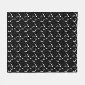 Newfoundland Dog Blanket Newfoundland Pup Blanket Fleece Deken (Voorkant (Horizontaal))