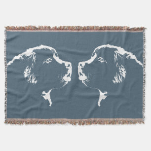 Newfoundland Dog Blanket Puppy Dog Throw Blanket Deken