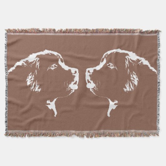 Newfoundland Dog Blanket Puppy Dog Throw Blanket Deken (Voorkant)