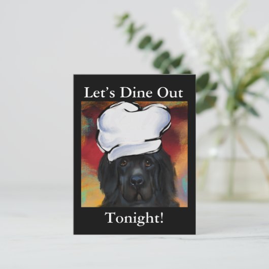 Newfoundland Dog Briefkaart (Staand voorkant)