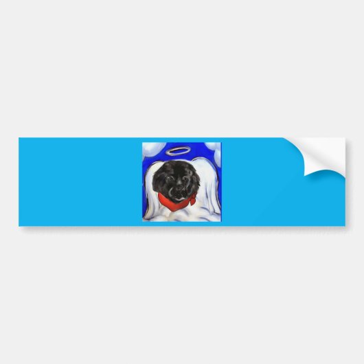 Newfoundland Dog Bumpersticker (Voorkant)