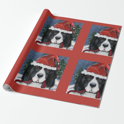 Newfoundland Dog Cadeaupapier (Uitgerold)