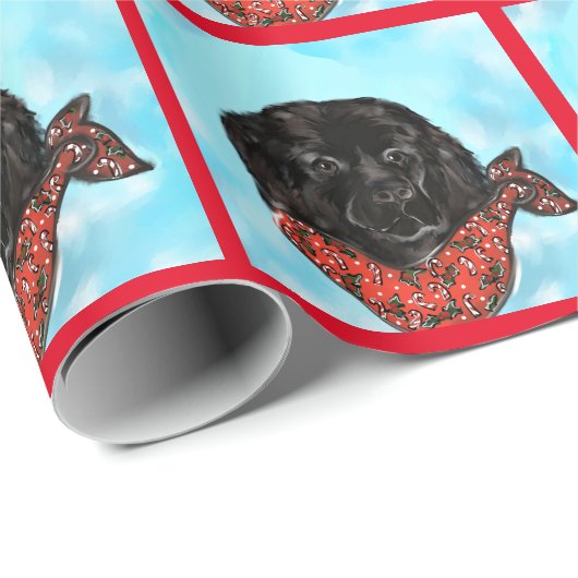 Newfoundland Dog Cadeaupapier (Rol Hoek)