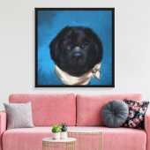 Newfoundland Dog Canvas Afdruk (Insitu (Woonkamer))