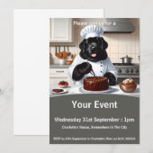 Newfoundland Dog Chef Kaart (Voorkant / Achterkant)