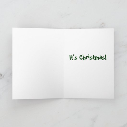 Newfoundland Dog Christmas Kaart (Binnen)