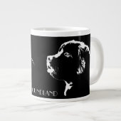 Newfoundland Dog Coffee Cups Hondenliefhebber Mokk Grote Koffiekop (Voorkant rechts)