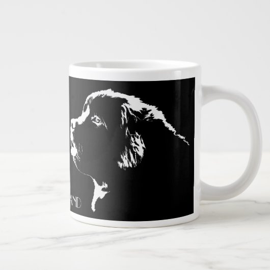Newfoundland Dog Coffee Cups Hondenliefhebber Mokk Grote Koffiekop (Rechts)