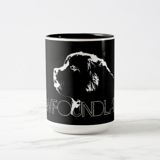 Newfoundland Dog Coffee Cups Hondenliefhebber Mokk Tweekleurige Koffiemok (Center)