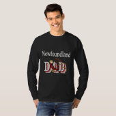 Newfoundland Dog Dad Gifts T-shirt (Voorkant volledig)