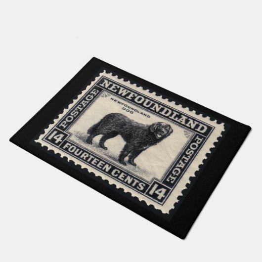  Newfoundland Dog Deurmat (Schuin)