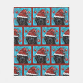 Newfoundland Dog Fleece Deken (Voorkant)