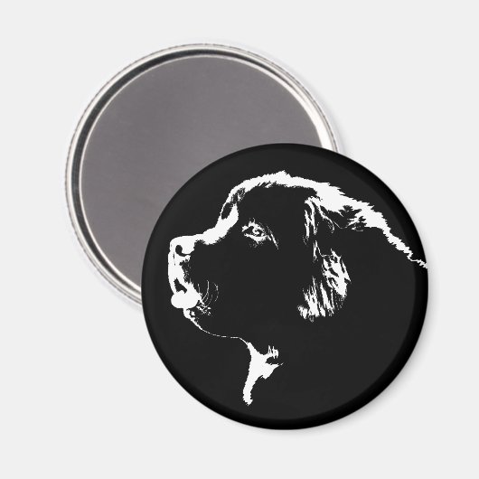 Newfoundland Dog Fridge Magnet Dog Magnet / Gift (Voorkant / Achterkant)