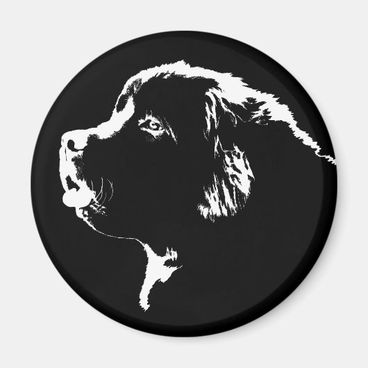 Newfoundland Dog Fridge Magnet Dog Magnet / Gift (Voorkant)