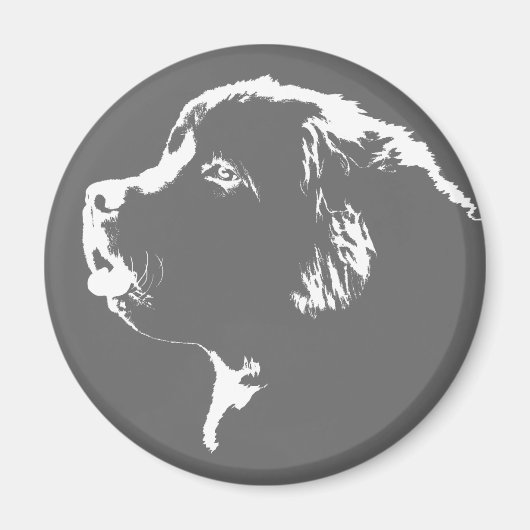 Newfoundland Dog Fridge Magnet Dog Magnet / Gift (Voorkant)